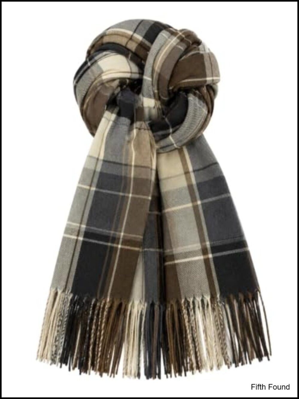 Plaid Scarf Soft Warm Tassel Winter Cold Weather